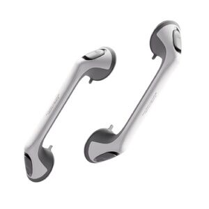 2 Pack Elderly Heavy Duty Shower Handle Grab Bars Suction Cup Removable Handrail